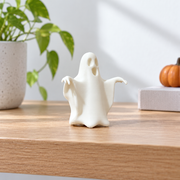 Cute Spooky Ghost Decorative Figurine, Holiday Tabletop and Shelf Display Statue — additional product view