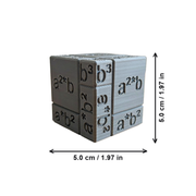 Cubic Binomial Math Model, Visual Algebra Learning Tool for Classroom and Office Teaching Use — dimensions