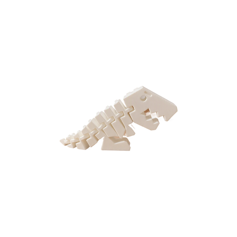 2 Pack Articulated Posable Dinosaur Figurines with Flexible Movable Joints for Display — white background