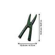 Serrated Jaw Portable Fishing Gripper, Lightweight Compact Fishing Tool for Outdoor Angling — dimensions