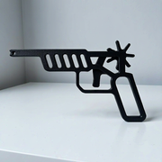 Novelty Hollow Out Functional Trigger Rubber Band Gun Lightweight Casual Leisure Shooting Gadget — additional product view