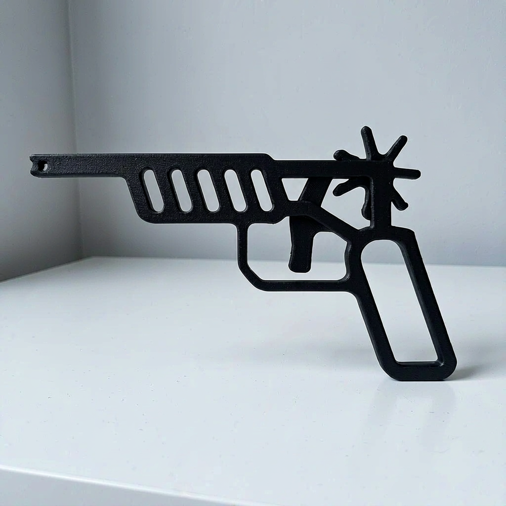 Novelty Hollow Out Functional Trigger Rubber Band Gun Lightweight Casual Leisure Shooting Gadget — additional product view