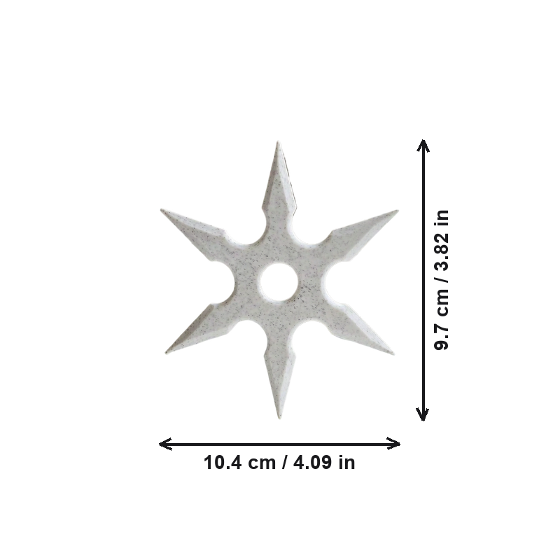 6-Pointed Throwing Star Casual Outdoor Game Accessory — dimensions