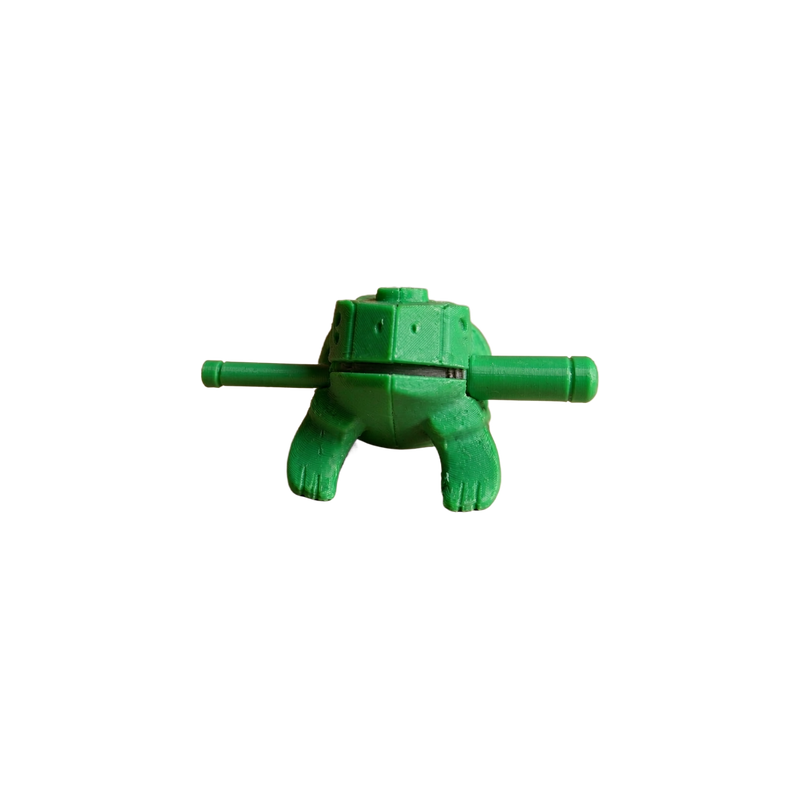 Frog Shaped Percussion Guiro Musical Instrument — white background