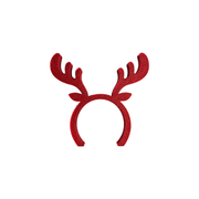 Festive Reindeer Antler Napkin Ring Christmas Holiday Dinner Table Decoration — white background