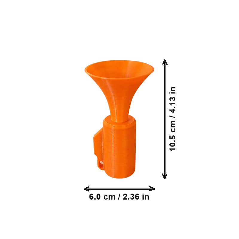 Portable Handheld Loud Sound Air Horn Cheering Noisemaker for Events and Gatherings — dimensions