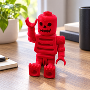3 Pack Articulated Skeleton Figurines, Creative Desktop Ornaments for Home Office and Halloween Display — main product view