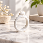 3 Pieces Cute Cat Shape Decorative Costume Rings — main product view