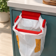 Cabinet Door Hanging Trash Bag Holder, No-Install Kitchen Waste Bag Rack — main product view