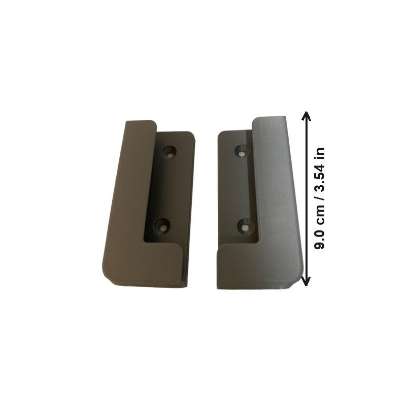 2 Piece Universal Tablet Wall Mount Holder, Space Saving Wall Bracket for Flat Household Items — white background