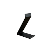 Minimalist Angled Desktop Vinyl Record Display Stand, Stable Album Holder for Tabletop Display — white background