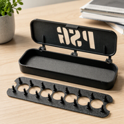 RC Pinion Gear Storage Case, Holds Up To 16 Gears, Removable Inner Tray, Secure Snap-Fit Lid — main product view