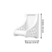 Wall Mount Spray Bottle Hanger Space Saving Cleaning Supply Organizer — white background