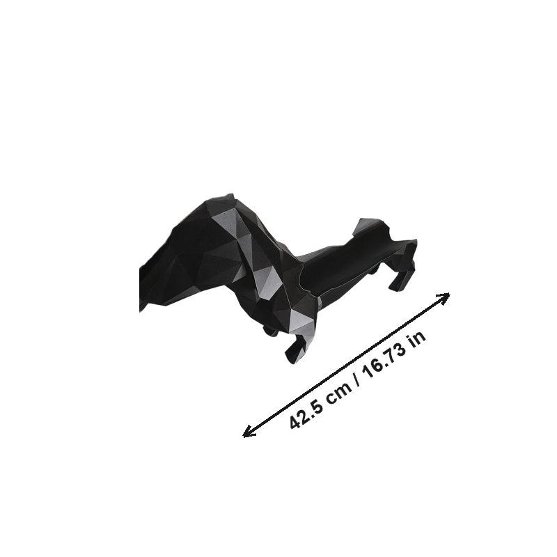 Geometric Dachshund Shaped Wine Bottle Holder, Creative Modern Wine Display Stand for Kitchen, Bar and Shelf Decor — white background