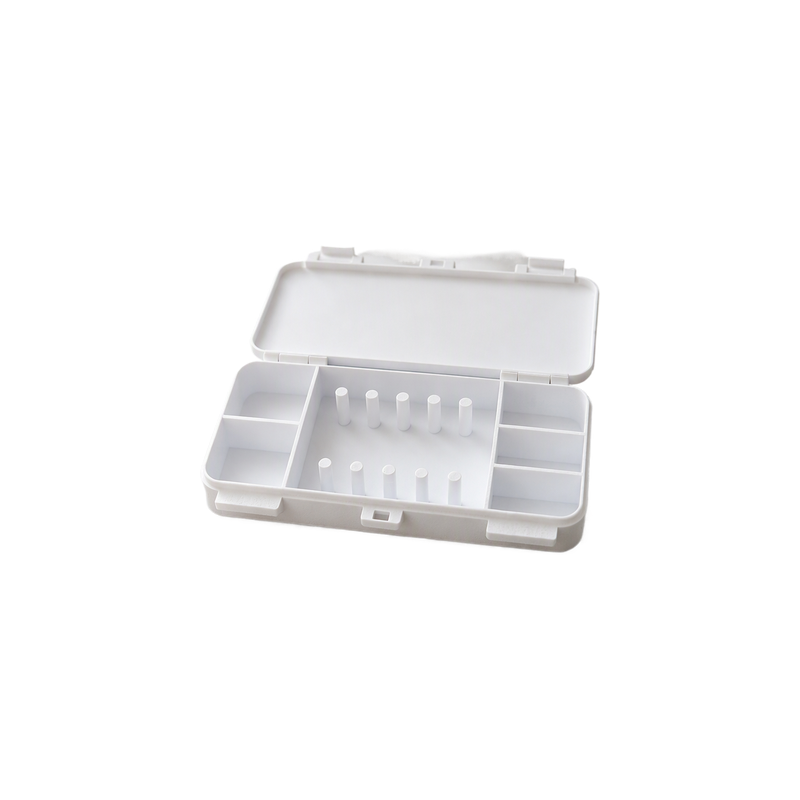 Portable Tangle-Free Travel Jewelry Organizer Case, Multi-Compartment Storage Box for Necklaces and Small Accessories — white background