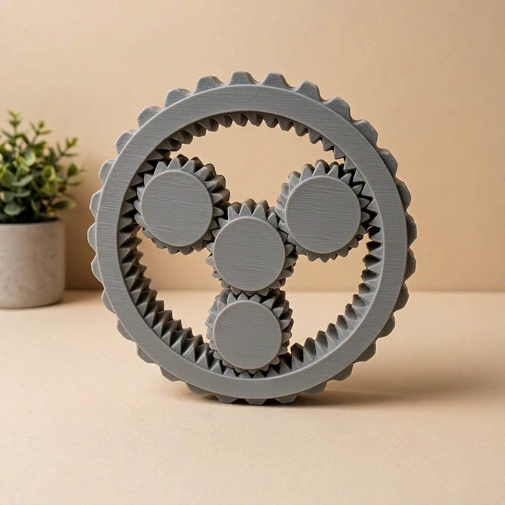 Freely Rotating Planetary Gear Spinner Mechanical Desktop Gadget — product scene