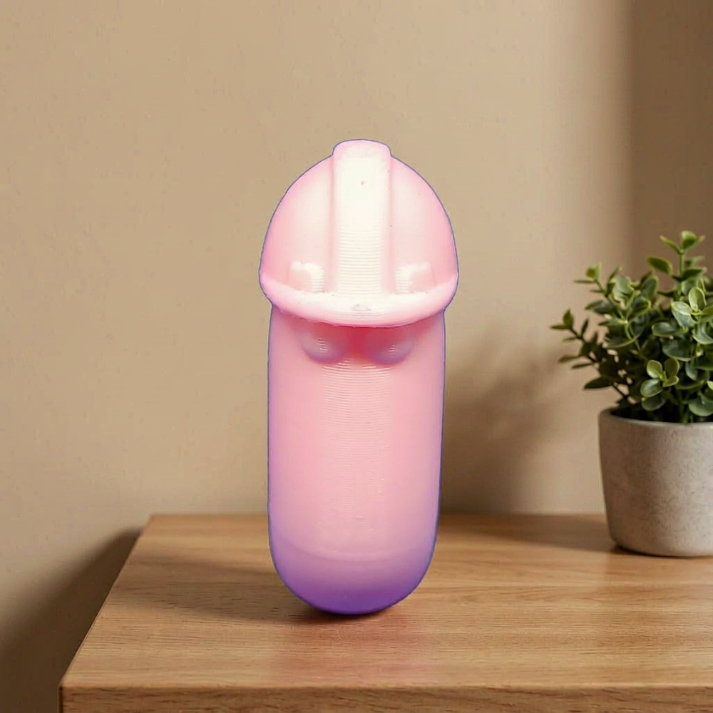 2 Pieces Cute Worm-shaped Ornament With Helmet, Fun Desktop Decor for Home and Office — product scene
