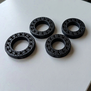 4 Pcs Interlocking Spinning Gear Finger Rings, Portable Stress Relief Mechanical Fidget Rings — additional product view