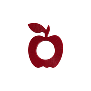 3 Pcs Apple Shaped Napkin Rings, Decorative Dining Table Accessories for Home and Festive Tabletop Use — white background
