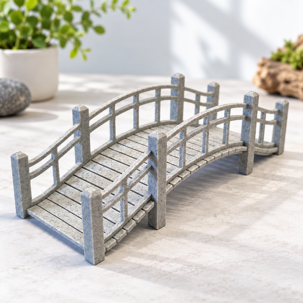 Miniature Arched Bridge Model for Micro Landscape, Tabletop Scene and Diorama Display — additional product view