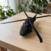 Detailed Static Helicopter Display Model for Desktop and Shelf Hobby Collection Decoration — main product view