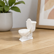Miniature Toilet Model, Scaled Scene Layout Decor Accessory — main product view