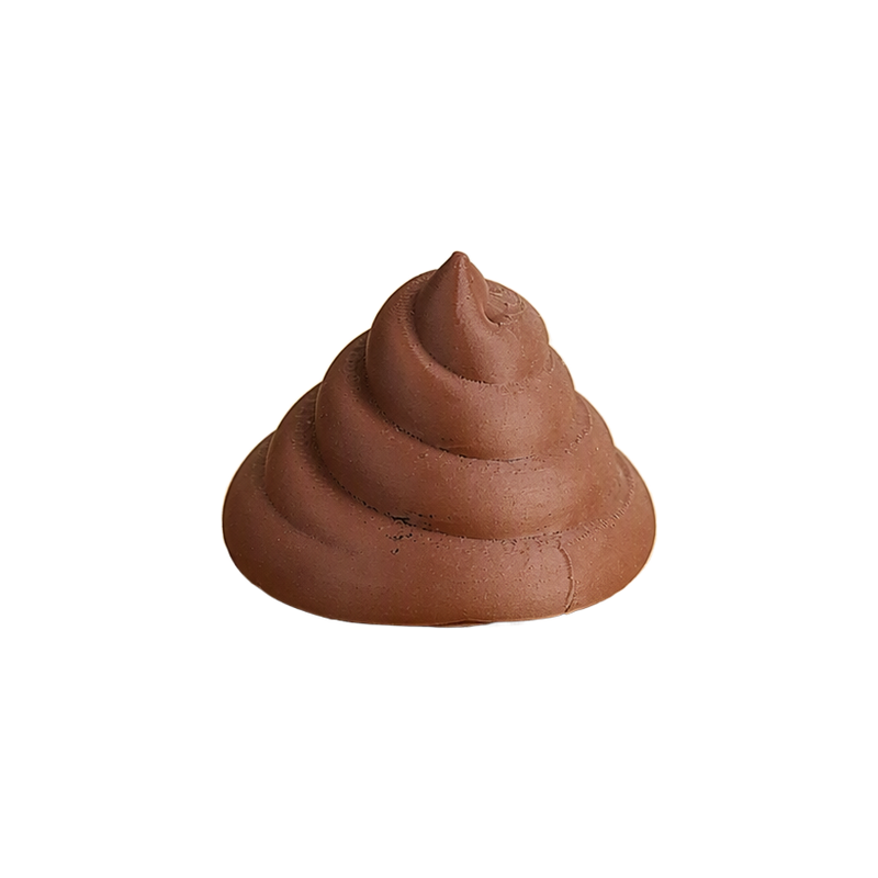 Novelty Spiral Poop Shaped Figurine, Funny Gag Decor for Home and Desk Display — white background