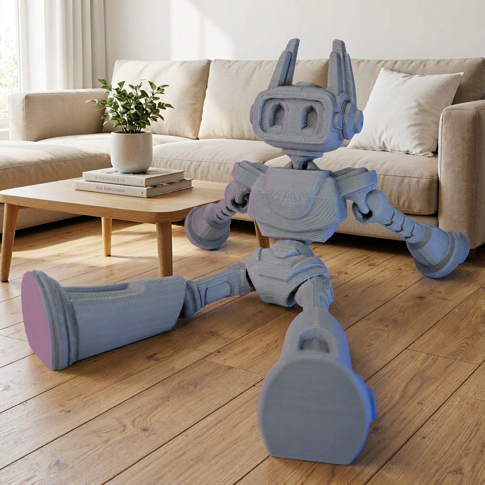 Articulated Poseable Robot Collectible Figurine for Desk and Shelf Display — main product view