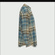 SCRATCH CHECK SHIRTS DARK CYAN BLUE