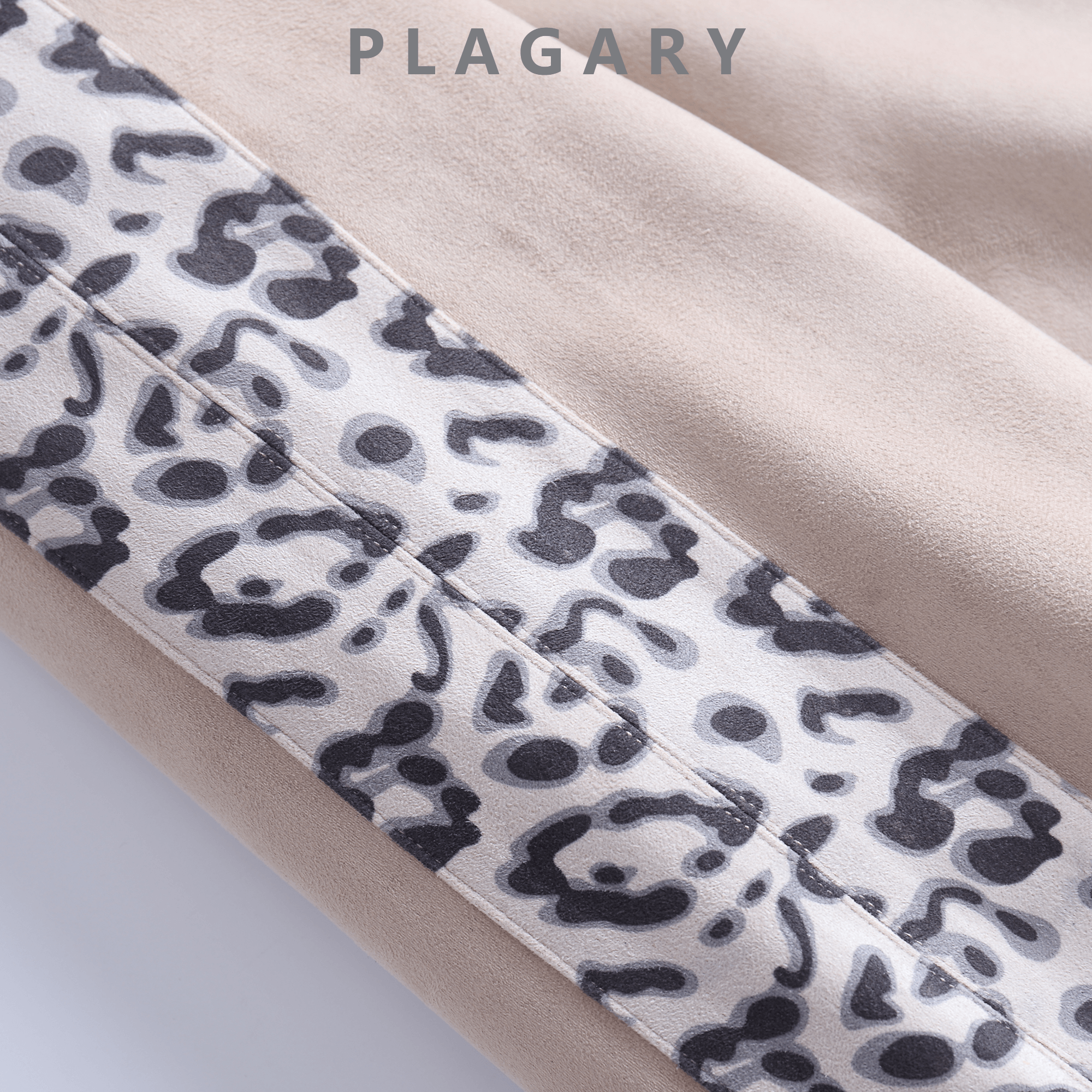 PLAGARY LEOPARD JACKET IN KHALKI