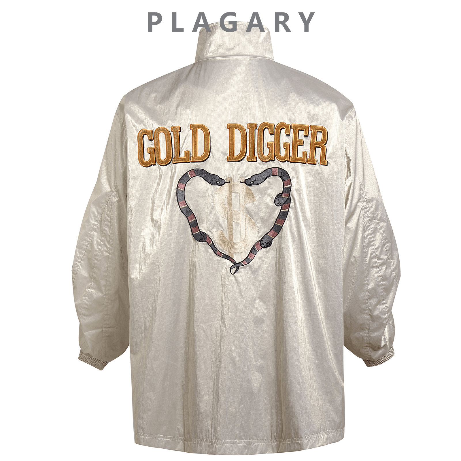 PLAGARY 'GOLD DIGGER' thin embroidered jacket