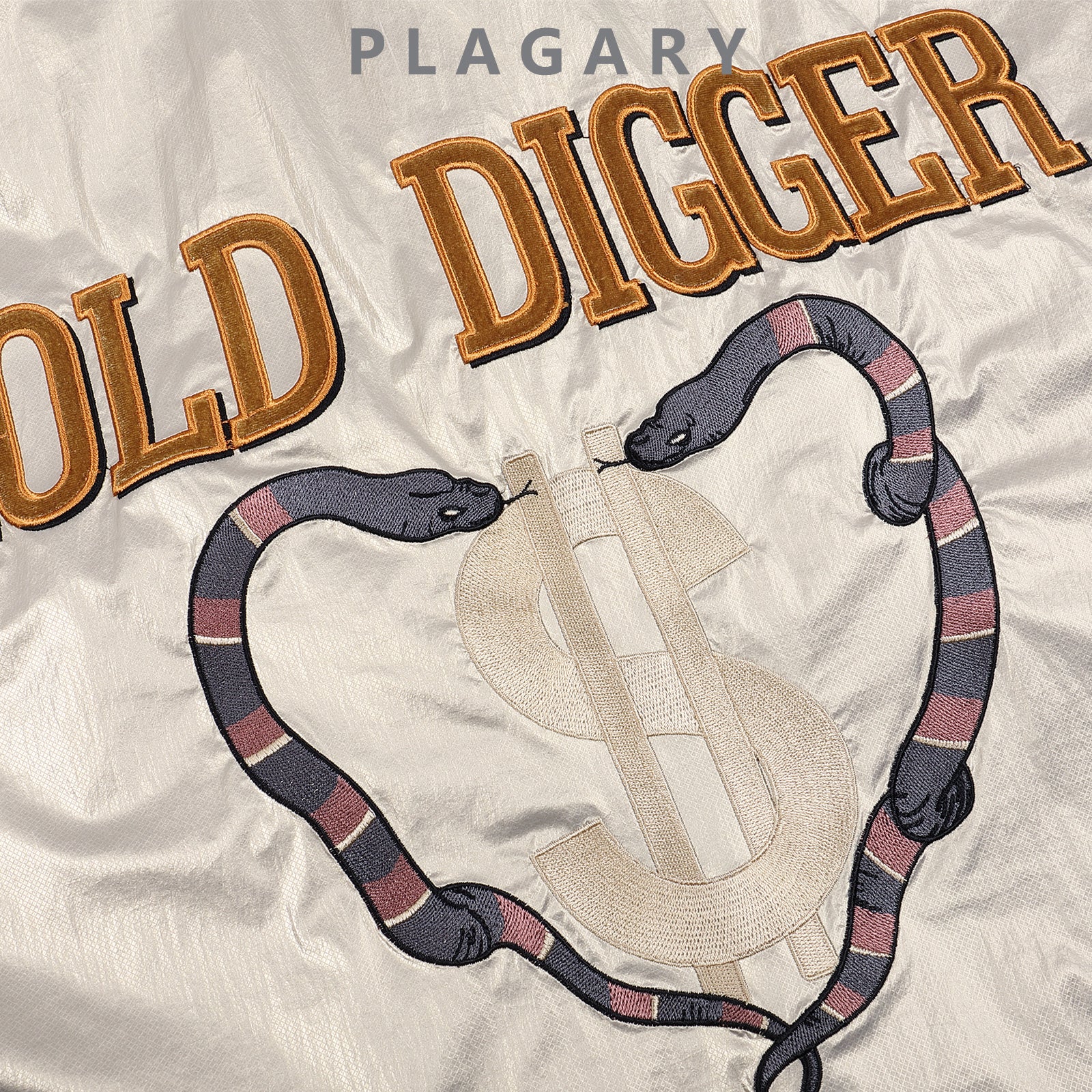 PLAGARY 'GOLD DIGGER' thin embroidered jacket