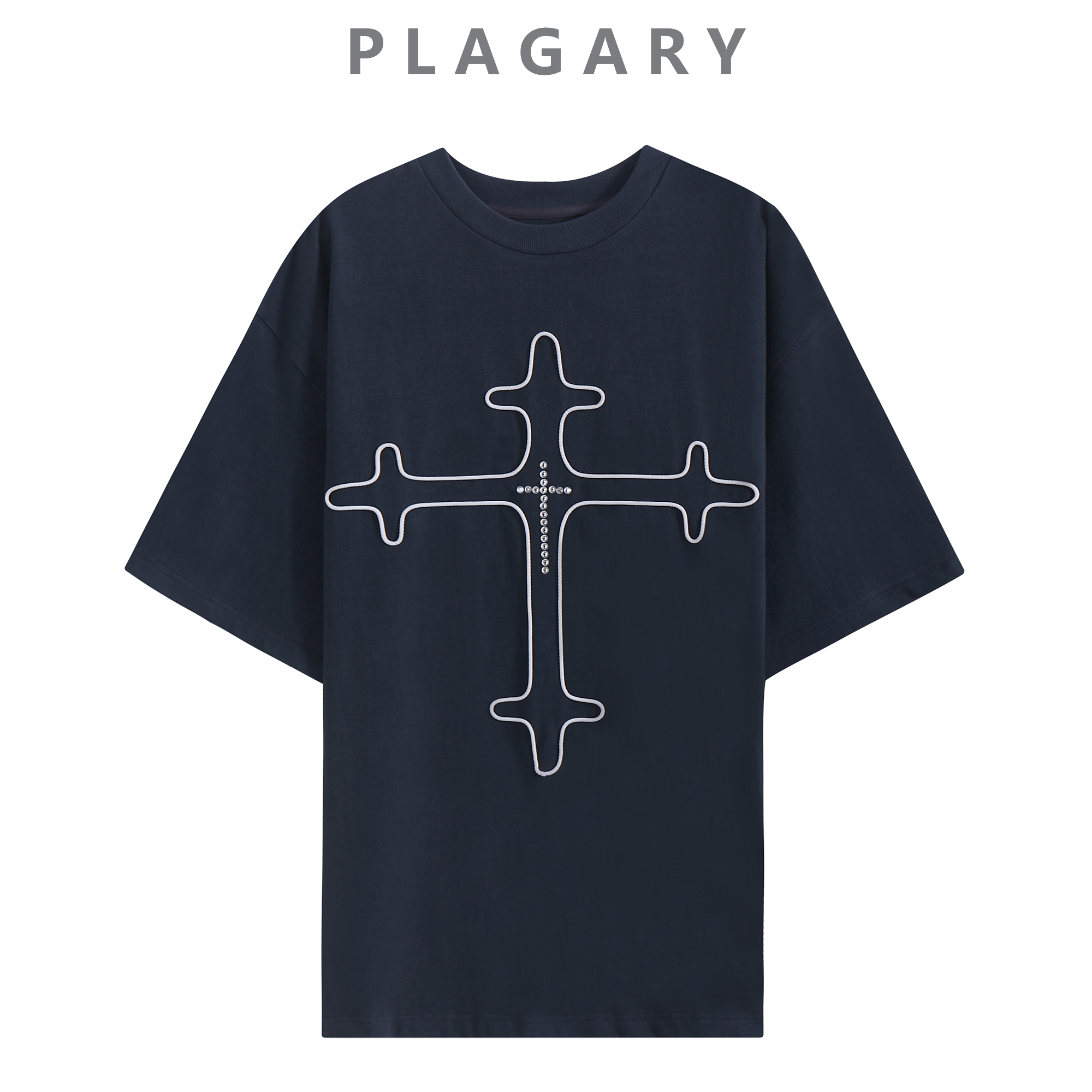 PLAGARY DIAMOND CROSS T-SHIRT